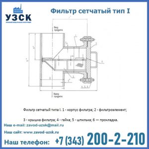 Фильтр сетчатый ФС по Т-ММ-11-2003 в Северске