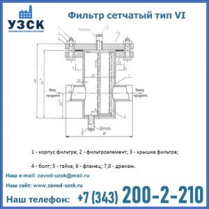 Фильтр сетчатый ФС по Т-ММ-11-2003 в Северске